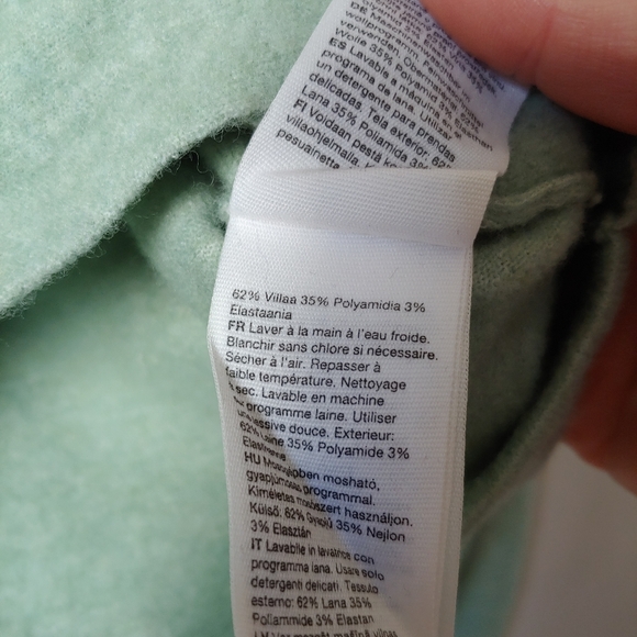 & Other Stories Mock Neck Twist Detail Knit Sweater Cropped Size M - Picture 15 of 16